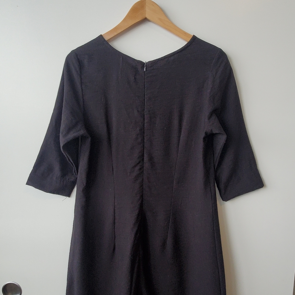 Sunja Link Black Rayon Dress - Picture 3 of 7